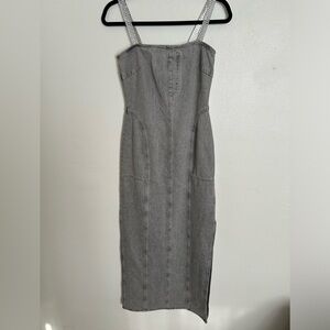 TopShop maxi Jean dress size 6 rhinestone cowgirl